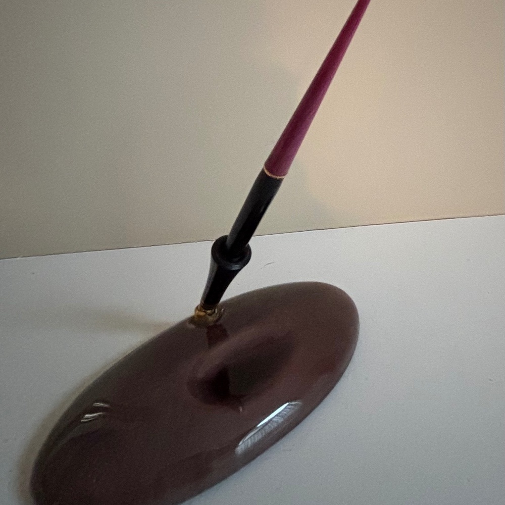 Vintage Waterman Straight Pen in Desk Holder